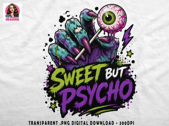 Download Sweet but Psycho Halloween T-Shirt Png - Halloween Collection