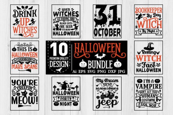 Download Halloween Quotes SVG Design Bundle Vol 5 - Halloween Collection