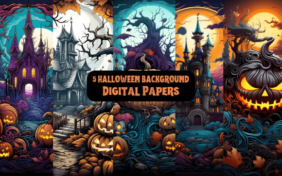 Download Halloween Backgrounds- Digital Papers - Halloween Collection