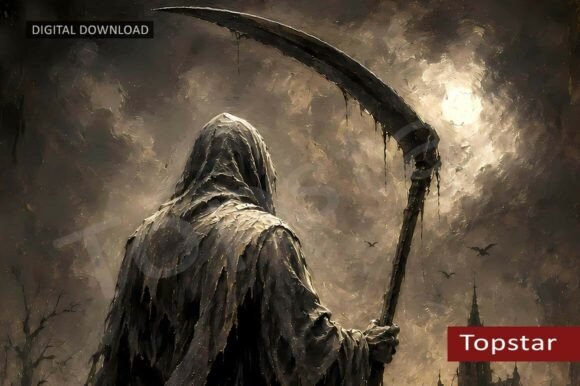 Download Grim Reaper Graveyard Halloween Decor - Halloween Collection