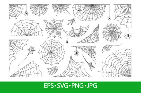 Download Halloween Spider Web, Black Cobweb Frame - Halloween Collection