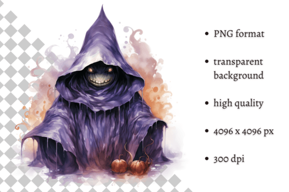 Download Purple Halloween Death PNG Clipart - Halloween Collection