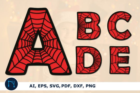 Download Alphabet Halloween Spider Web SVG Bundle - Web svg Collection