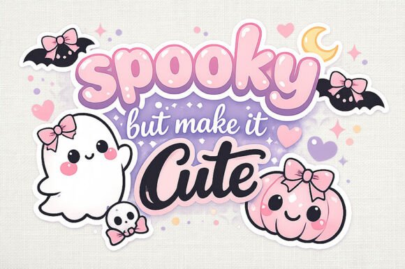 Download Cute Spooky Halloween PNG Quote Design - Halloween Collection