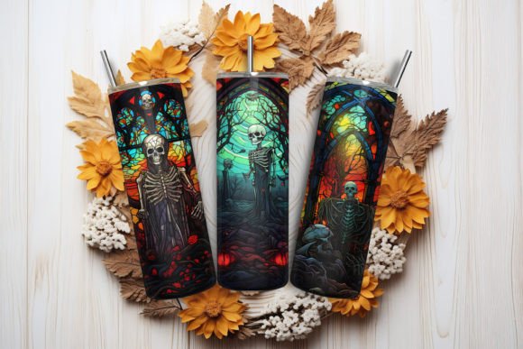 Download Stained Glass Retro Spooky Halloween - Halloween Collection