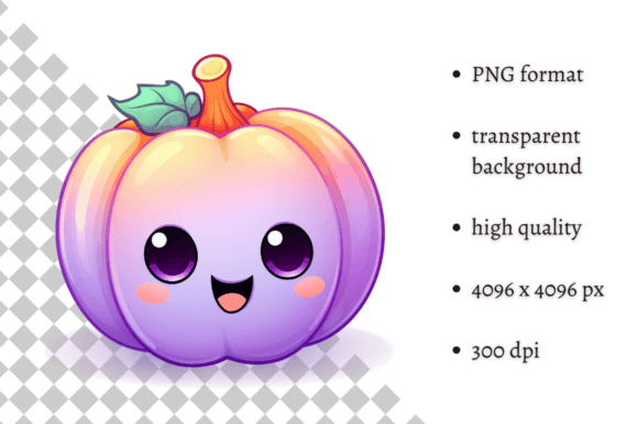 Download Pastel Pink Halloween Cute Pumpkin PNG - Halloween Collection