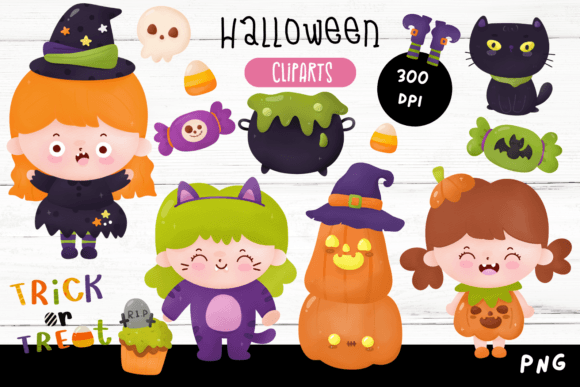 Download Cute Halloween Watercolor. Halloween Png - Halloween Collection