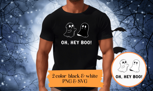 Download OH HEY BOO Clipart Funny Halloween Party - Halloween Collection
