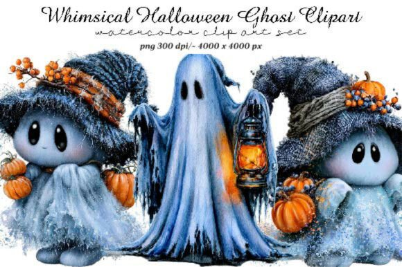 Download Whimsical Halloween Ghost Clipart - Halloween Collection