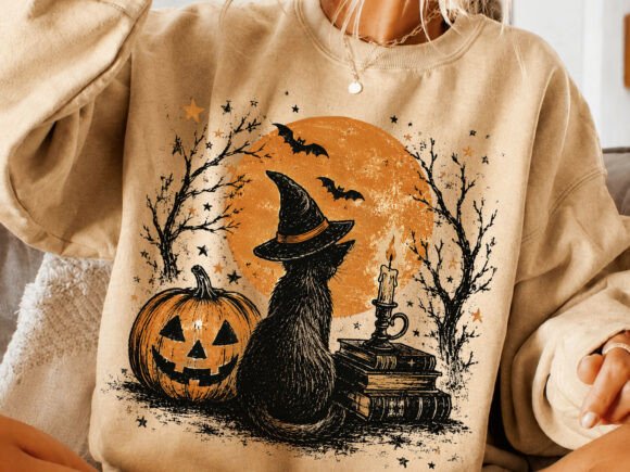 Download Witch Cat Pumpkin Halloween PNG - Halloween Collection