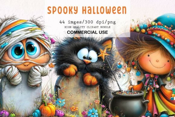 Download Cute Spooky Halloween Clipart - Halloween Collection