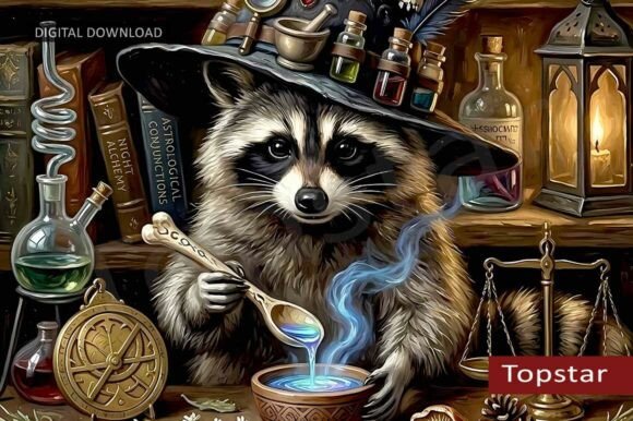 Download Cute Halloween Decor Funny Raccoon Witch - Halloween Collection