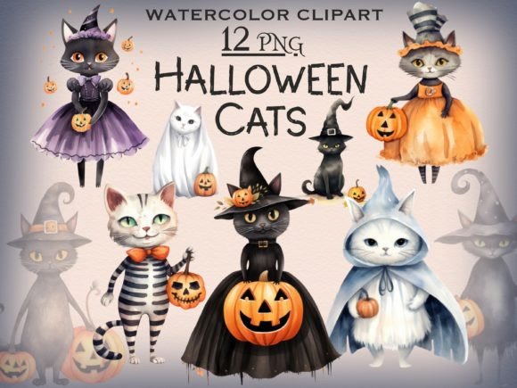 Download Cat in the Halloween Costume PNG Clipart - Halloween Collection
