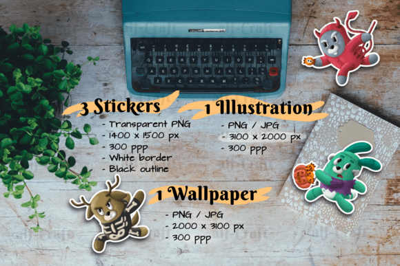 Download Animals on Halloween Clipart Printable - Halloween Collection