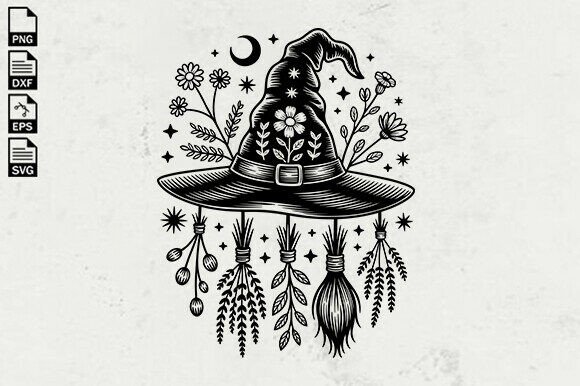 Download Witch Hat SVG, Magical Halloween SVG - Halloween Collection