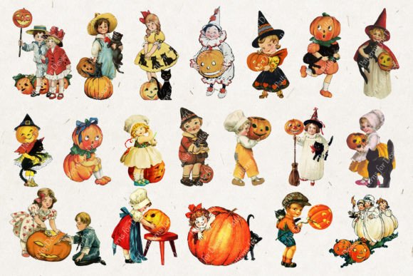 Download Halloween Kids &amp; Costumes Clip Art - Halloween Collection