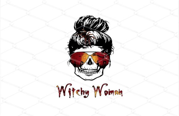 Download Witchy Woman - Halloween Skull Bun - Halloween Collection
