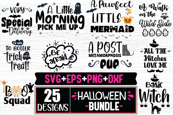 Download 25 Halloween Designs Bundle - Halloween Collection