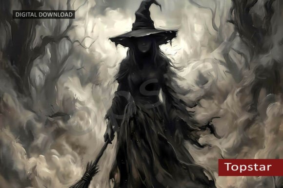 Download Dark Gothic Witch Spooky Halloween Art - Halloween Collection