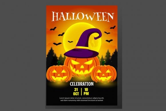 Download Halloween Celebration Poster Design - Halloween Collection