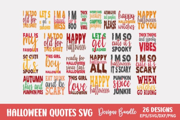 Download Halloween Quotes Svg Bundle - Halloween Collection