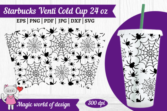 Download Halloween Spider Web Tumbler 24 Oz SVG - Halloween Collection