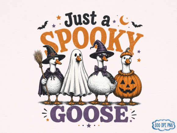 Download Just a Spooky Goose Cute Halloween PNG D - Halloween Collection
