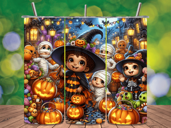 Download Halloween Kids Costumes Tumbler Wrap PNG - Halloween Collection