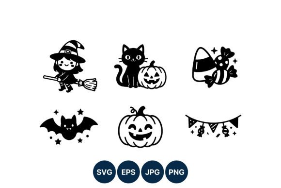 Download Halloween Witch Cat Pumpkin Icons - Halloween Collection