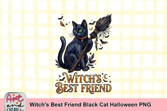 Download Witch's Best Friend Black Cat Halloween PNG - Halloween Collection