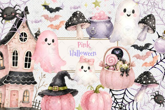 Download Pink Halloween Ghost Clipart - Halloween Collection