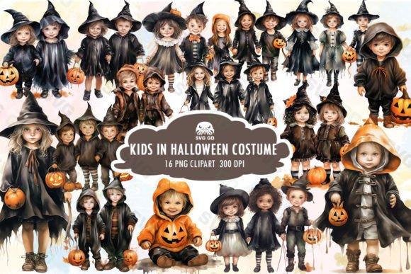 Download Kids in Halloween Costume Sublimation - Halloween Collection