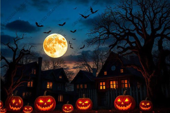 Download A Haunted Halloween Night. Dark Pumpkin - Halloween Collection
