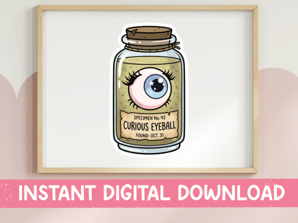 Download Curious Eyeball Jar Halloween SVG - Halloween Collection