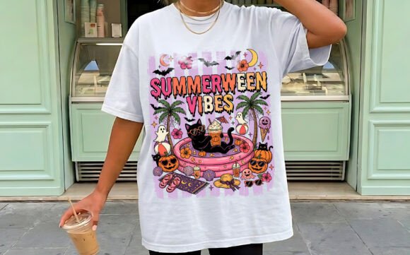 Download Summerween Vibes Halloween T-shirt Png - Halloween Collection