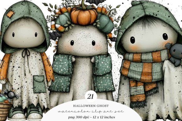 Download Whimsical Halloween Ghost Clipart - Halloween Collection