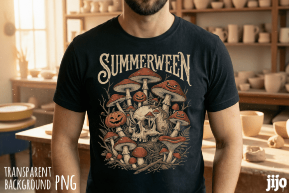 Download Summerween Halloween Skull Pumpkins PNG - Halloween Collection