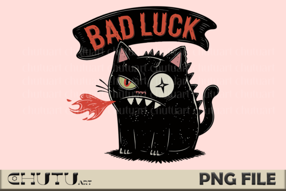 Download Bad Luck Cat PNG - Spooky Halloween Art - Halloween Collection