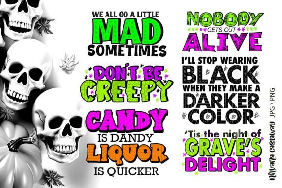 Download Halloween Quotes Sublimation Bundle - Halloween Collection