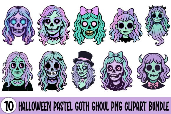 Download Halloween Pastel Goth Ghoul PNG Bundle - Halloween Collection