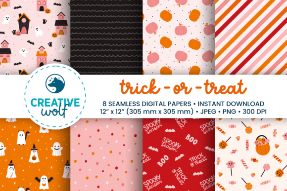 Download Trick-or-treat Halloween Patterns - Halloween Collection