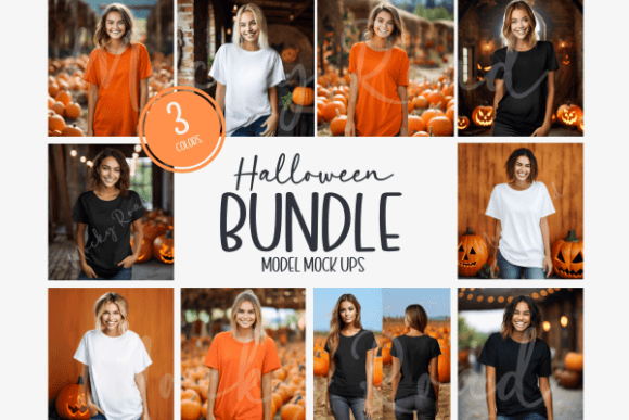Download Bella Canvas 3001 Halloween Mock Ups - Halloween Collection