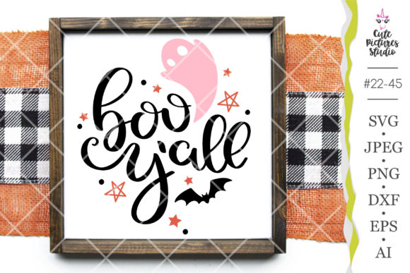 Download Boo Y`all Halloween Cricut SVG Cut File - Halloween Collection