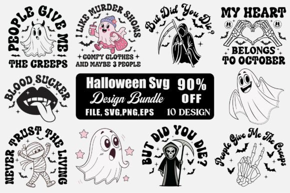 Download Sassy Halloween-themed SVG Design Bundle - Halloween Collection