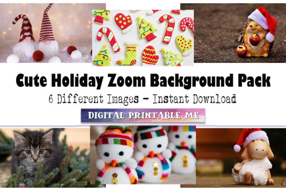 Download Christmas Zoom Background Cute Holidays - Cute Collection
