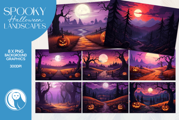 Download Spooky Halloween Landscape Backgrounds - Halloween Collection