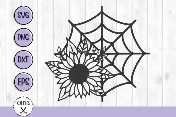 Download Floral Spider Web Svg, Sunflower Svg - Web svg Collection