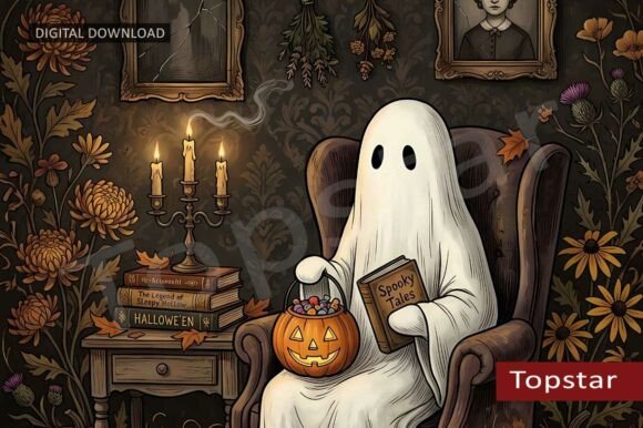 Download Cute Halloween Decor Ghost Jackolantern - Halloween Collection