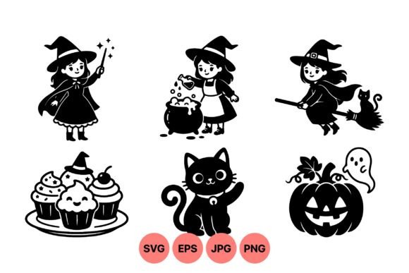 Download Cute Witch Halloween Clipart - Halloween Collection