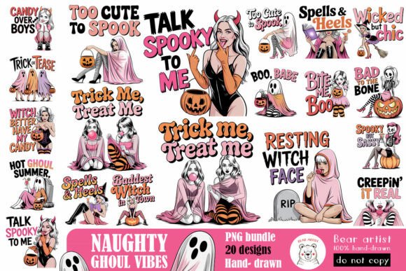 Download Naughty Ghoul Vibes, Halloween Bundle - Halloween Collection